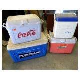 Ice Chests (4); Various Sizes and Brands