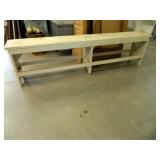 Vintage Bench; 11" x 72" x 18¾" h.