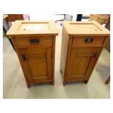 Wooden Night Stands; Vintage; Need Tops finished
