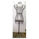 Metal Dress Form/Display; 66" h. x 16" w.