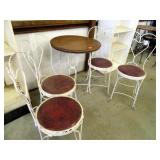 Antique Ice Cream Table & 4 chairs