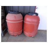 Rain Barrels 2; w/Spigots; 40 gallon