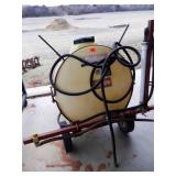 Atwoods Pull Behind Sprayer; Engine-cord will pull