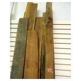 Hardwood; Walnut & Oak; 10 Pieces; 74" to 90"