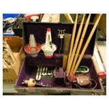 Trumpet Case with valves, mutes, more