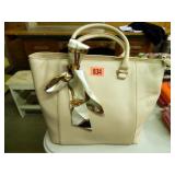 Purse; Off White; New; 10" x 15"