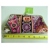 Vera Bradley Clutch Wallet; Very Berry Paisley