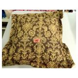 Burlap Covered Pillow; 20" x 23" w/Velcro closers