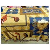 Golf Throw; " The Fairway; 50" x 60" ; New w/tag