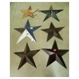 Metal Star Assortment; (6)