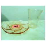 Pink Depression Glass; Glass-Royal Lace Pattern