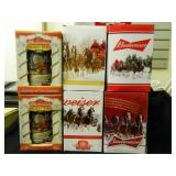 Budweiser Steins; in original boxes; (6)