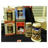 Budweiser Steins; (6); 4 in original boxes
