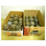 Canning Jars; Vintage; Most w/bales & Glass Lids