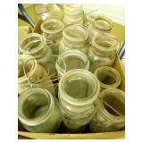 Canning Jars; 9-Blue Glass w/bales or zinc lids