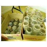 Canning Jars; 12-Clear w/bales or zinc lids
