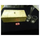 Lead Lined Box-3" h. x 5¼" x 9½" ; Beakers