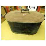 Boiler w/lid; Wooden Handles; 13½" x 27" x 17" h.