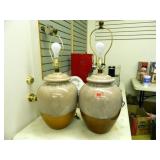 Ginger Jar Lamps; (2); No Shades; 29¼" h.
