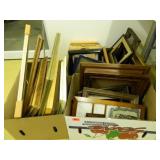 Picture Frames; 4 boxes; Assorted Sizes & Styles