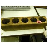 Wooden Candle Holder; 3¼" x 16" x 4¾"