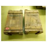 Wooden Crates (2); High Explosives; Dated 1953