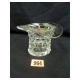 American Fostoria Top Hat/Vase; 4" h. x 6" diam