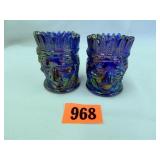Carnival Glass Toothpick Holders; 2¾" h.