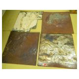 Vintage Ceiling Tiles; Assorted Patterns