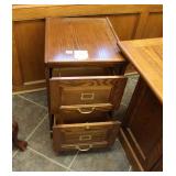 Wooden 2 Drawer Filing Cabinet