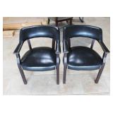 2 Black Office Chairs