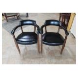 2 Black Office Chairs