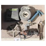 Box of Miscellaneous Tools - Stapler, Tank Snake