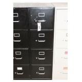 Black 4 drawer Filing Cabinet