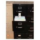 Black 4 drawer Filing Cabinet