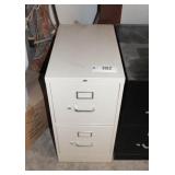 Tan 2 drawer Filing Cabinet
