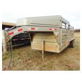 2012 GR Gooseneck stock trailer 16x6,