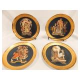 Royal Cornwall 1980 Plate Collection (4)