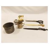 Tin Cups, Pencil Holders, Openers (7)