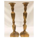 21" Brass Candlesticks (2)