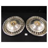 Buick Hubcaps (2); 15" diam.; Dent - see pics