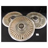Thunderbird Hubcaps; (3); 15" diam