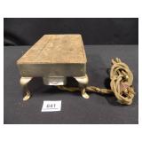 Antique Hot Plate - per seller; 5¾" x 9½" x 3½"