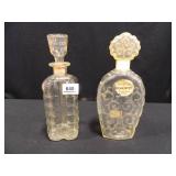 Decanters w/Stoppers; Both - 11" h.