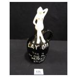 Decanter; w/saying; 10¼" h.; no markings