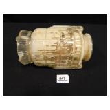 Glass Light Globe; 6" wide x 9" h.; approx.