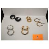 Pierced Earrings/Hoops (5 pr)