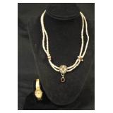 Armitron Wrist Watch & OU Necklace