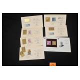 Famous Americans Gold Stamp Commemorative Stamps