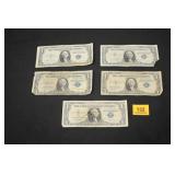 5 Silver Certificate US Dollars